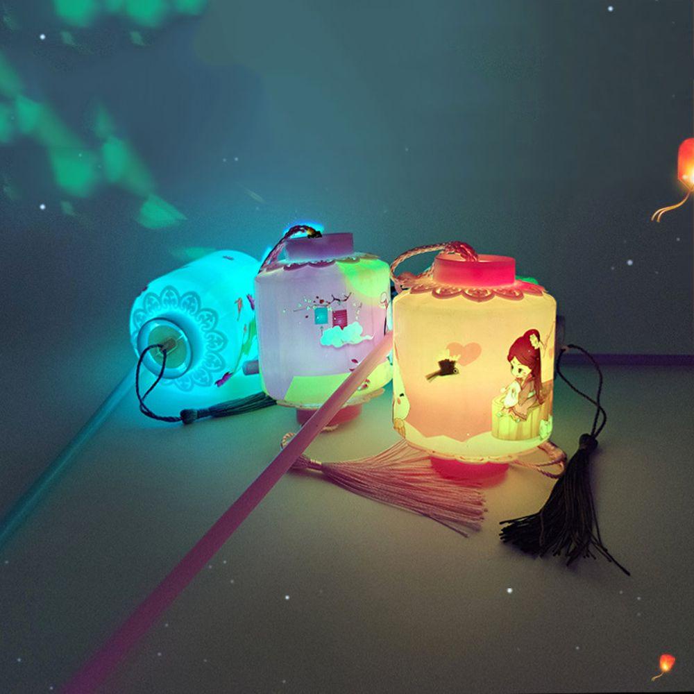 Fuhui lồng đèn trung thu Lồng Đèn led Hình Mặt Trăng Thỏ Phong Cách Trung Hoa