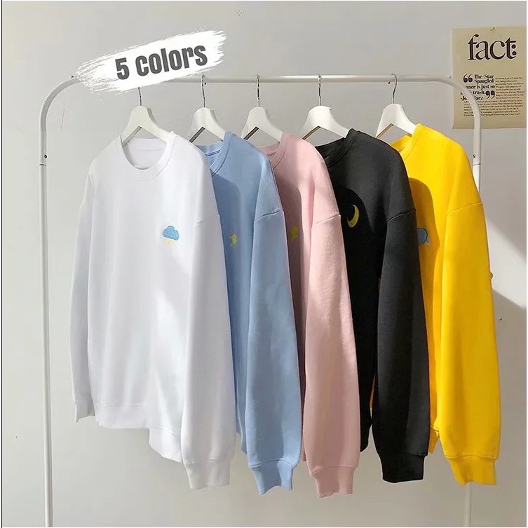 Áo Hoodie Nam M-5XL Dáng Rộng Cổ Tròn Họa Tiết Đơn Giản Cá Tính Thời Trang Phong Cách Hàn Quốc