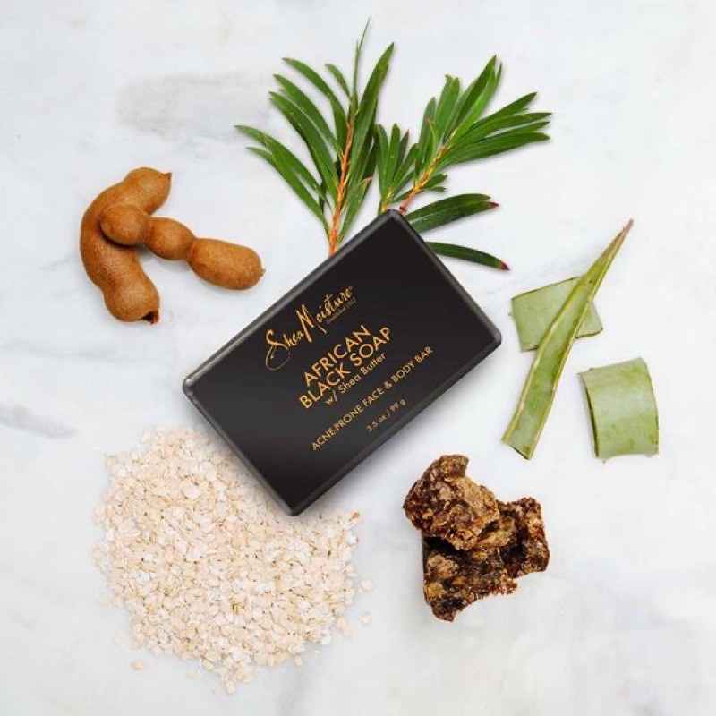 Bill US - Xà phòng đen giảm mụn Shea Moisture SheaMoisture Face and Body Bar African Black Soap 99g