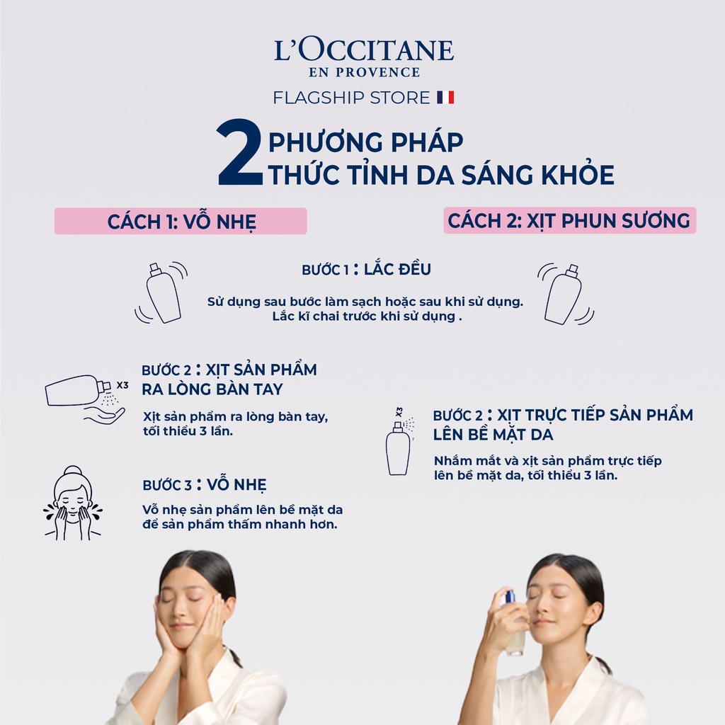 Nước Dưỡng Tái Sinh Quyền Năng L'Occitane Immortelle Reset Triphase Essence 50ml - 150ml