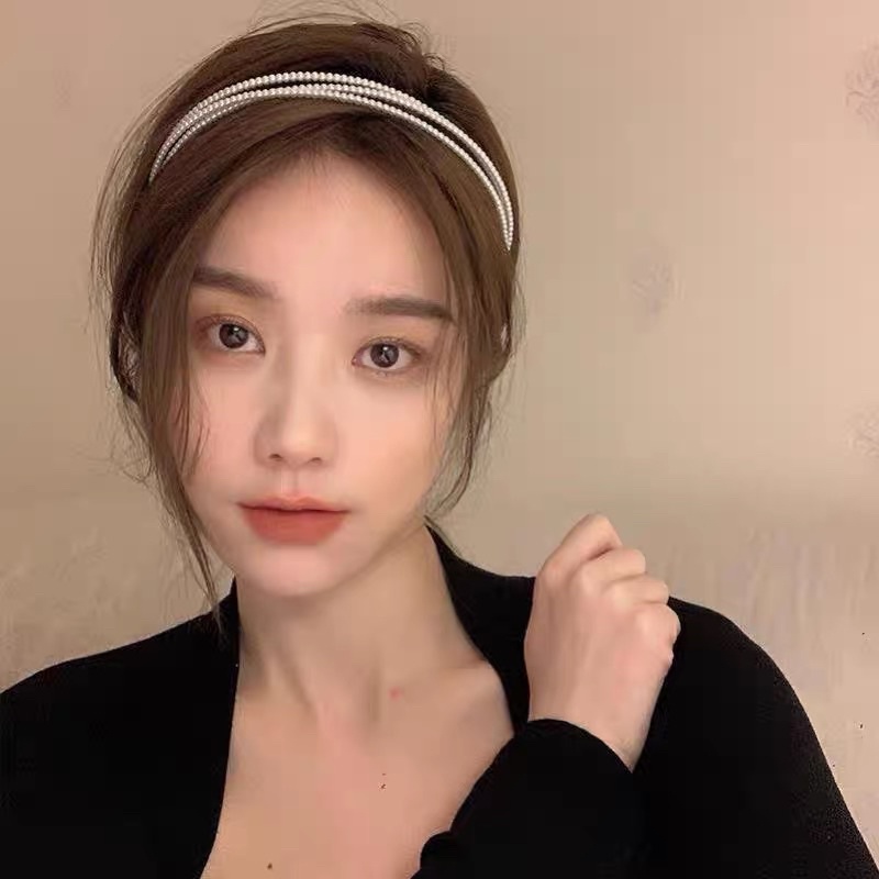 Cài tóc đính hạt nữ tính - Băng đô tóc đính hạt nữ tính