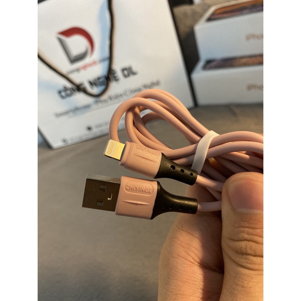 Dây cáp sạc ZHIYINGE cho IPcao su non siêu bền