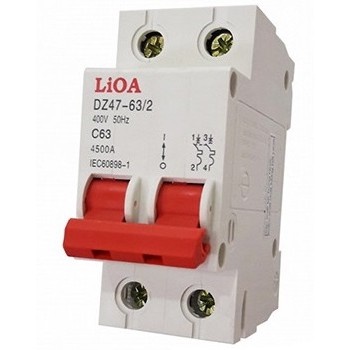 Cầu Dao Tự Động (APTOMAT) 2 Cực LIOA Dòng Cắt 4,5KA
