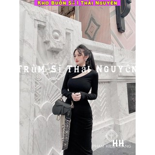 [ Cam Kết Chất Lượng ] Váy body khoét vai chất thun đẹp