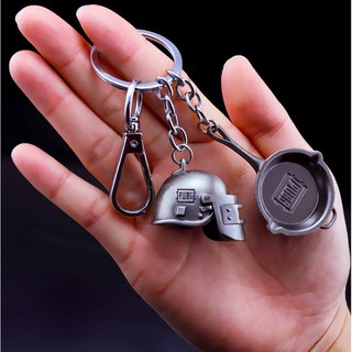 Móc Khóa PUBG - Combo Mũ 3 + Chảo