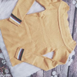Áo len trễ vai(ảnh thật)