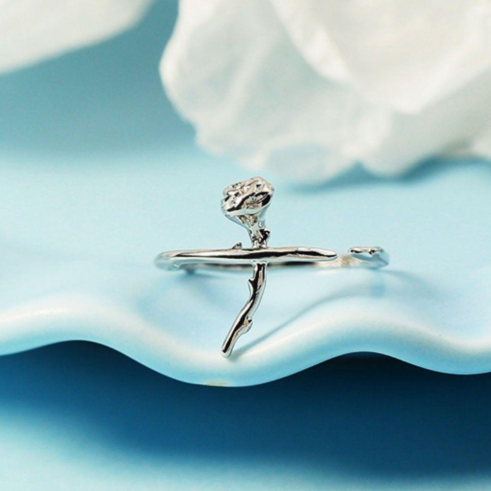 Nhẫn Thiết Kế Hình Hoa Hồng 3D Sáng Tạo Thời Trang Cho Nữ