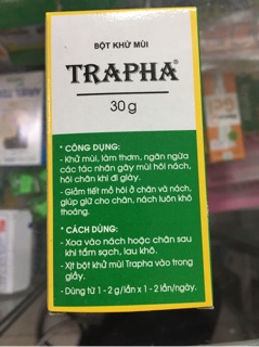 Bột khử mùi Trapha