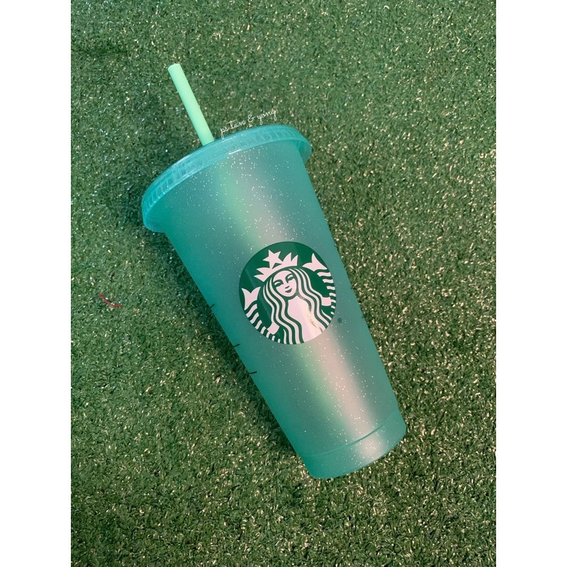 Ly Uống Nước STARBUCKS Bằng Nhựa Có Nắp Và Ống Hút Dung Tích 24oz