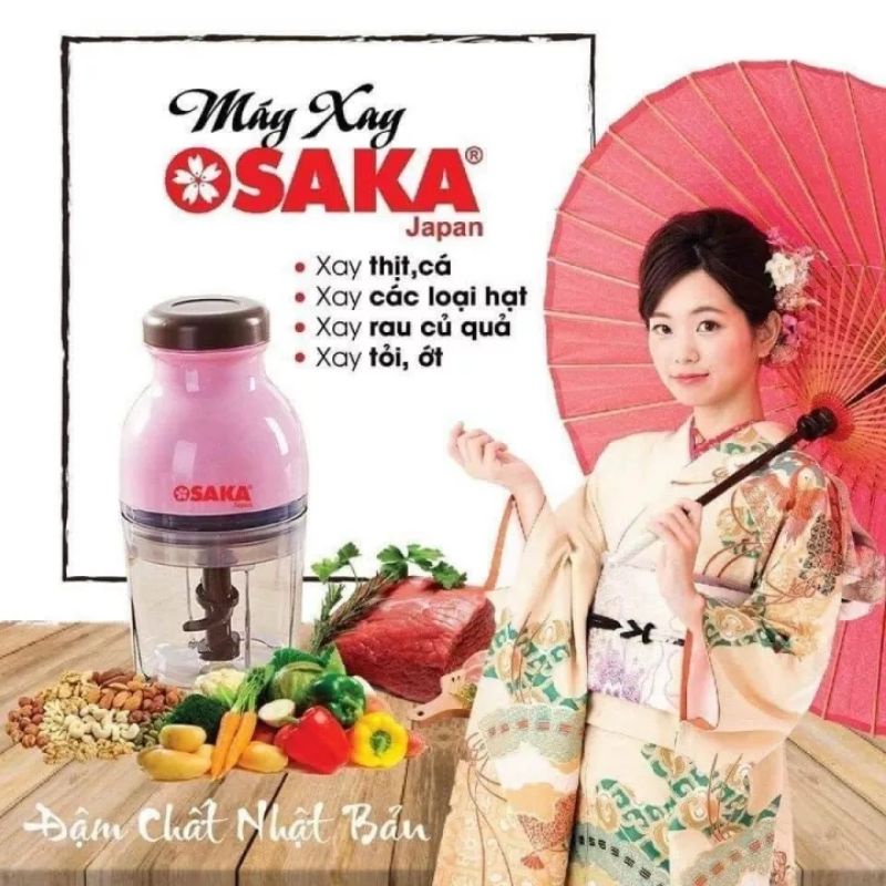Máy Xay Đa Năng Cao Cấp Osaka có lưỡi dao thay thế.