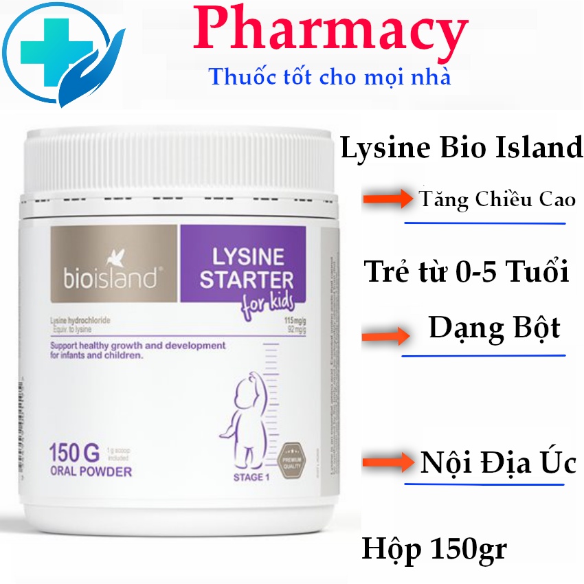 Bioisland lysine cho bé Úc hỗ trợ tăng chiều cao cho trẻ Nội Địa Úc lysine step up for youth lysine