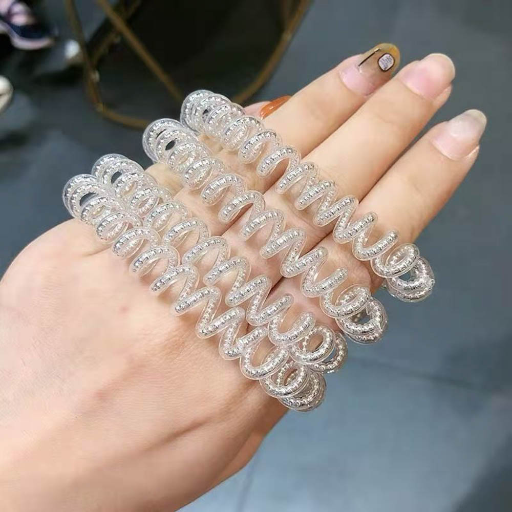 Dây buộc tóc trong suốt đơn giản cho nữ