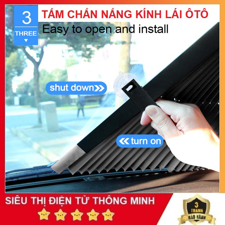 Tấm Chắn Nắng Kính Lái Xe ÔTÔ, Rèm Che Chắn Nắng Xe Hơi - Gấp Gọn Đa Năng - Chống Tia UV - Chống Hấp Nhiệt