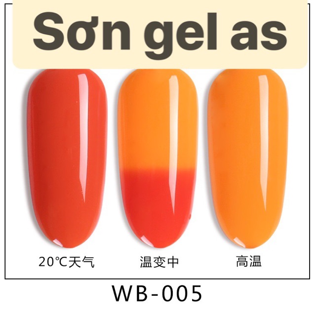 Sơn gel as đổi mầu WB ( chai đen )