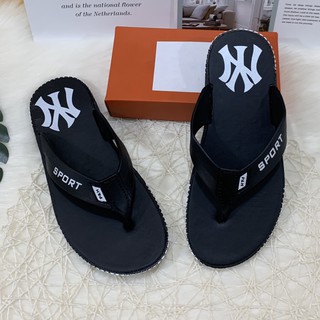 [Mã FASHIONG10 giảm 10k đơn từ 50k] Dép tông kẹp nam NYY sport đen