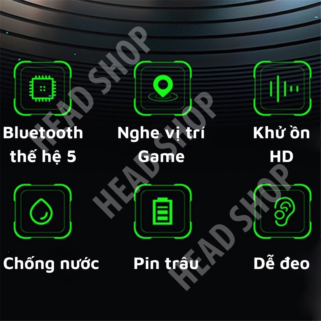 Tai nghe Bluetooth Gaming G11- X15 - X15S độ trễ thấp có mic công nghệ giảm tiếng ồn Thể Thao Kèm Hộp Sạc HeadShop