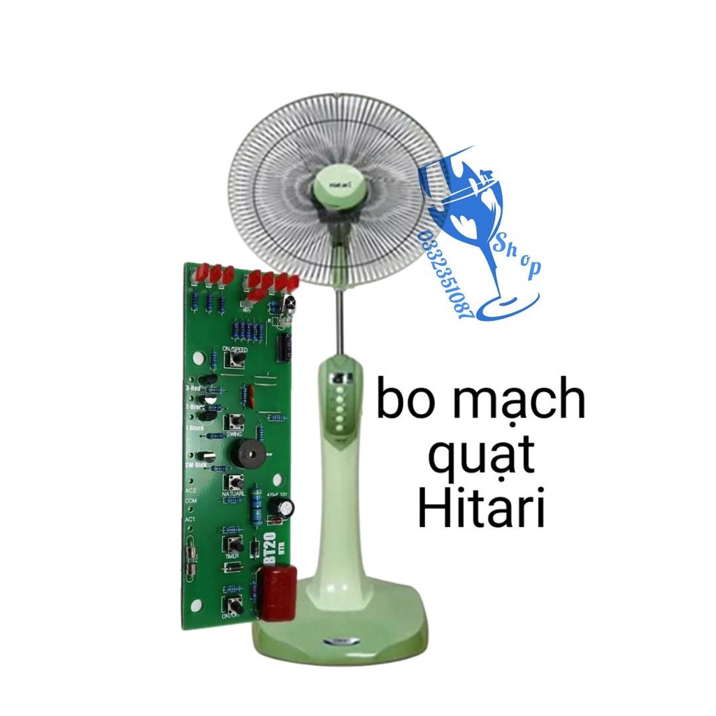 Bo mạch quạt Hitari nhận tín hiệu điều khiển zin  shopgiadungluongyen