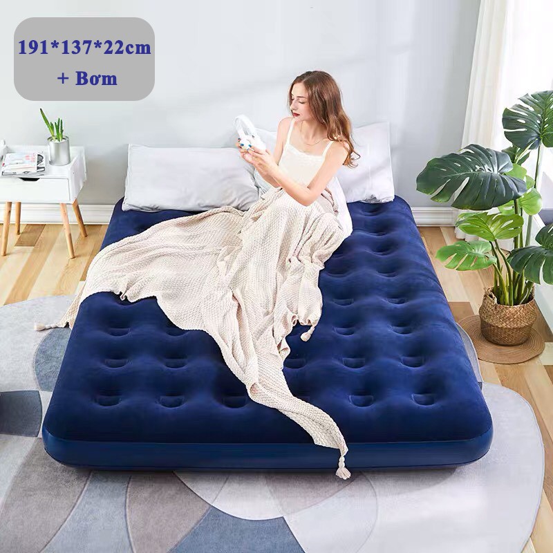 [BH 1 Đổi] Nệm Hơi Bestway Đệm Hơi Cao Cấp Kích Thước 203cm*152cm*22cm BH 12 Tháng