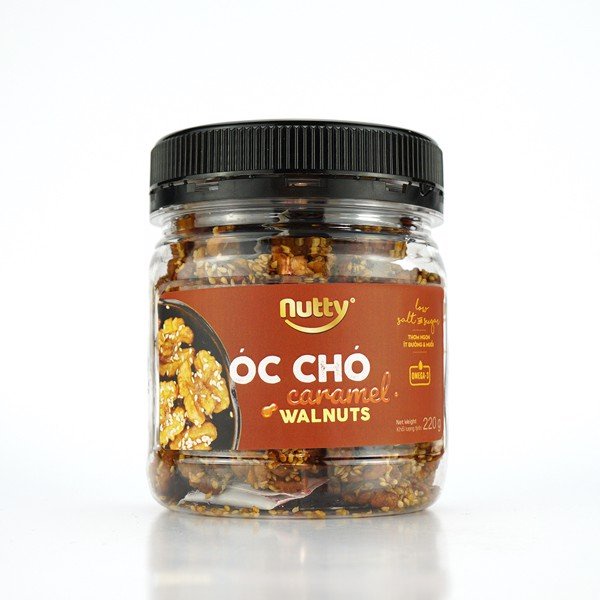 Hạt Óc Chó Vị Caramel Sấy Khô Tự Nhiên Nutty Giàu Dinh Dưỡng, Tốt Cho Sức Khỏe | Meta Freshgo