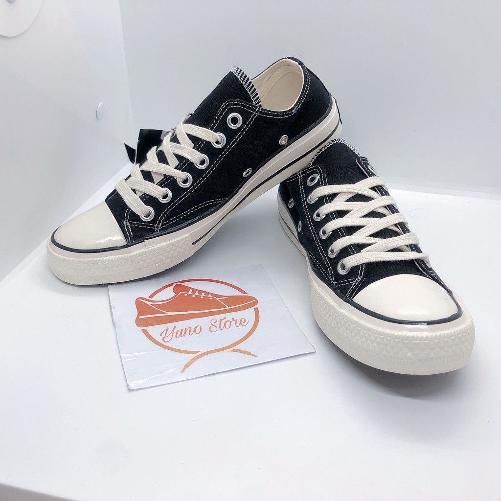 Giày Thể Thao Sneaker Vải Đen Cổ Thấp, Đế Mềm Cao Cấp - CT1 | BigBuy360 - bigbuy360.vn