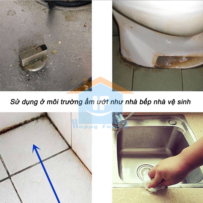 Băng dán cường lực cuộn lớn 10m chống nước chống ô mốc chống nhiễm khuẩn nhà bếp nhà vệ sinh