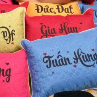 Gối in tên, in ảnh cho bé