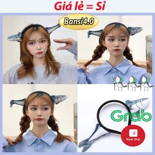 Bờm tóc hàn quốc hình cà rốt, cá mập xinh xắn cho nữ gd63 - gd64.