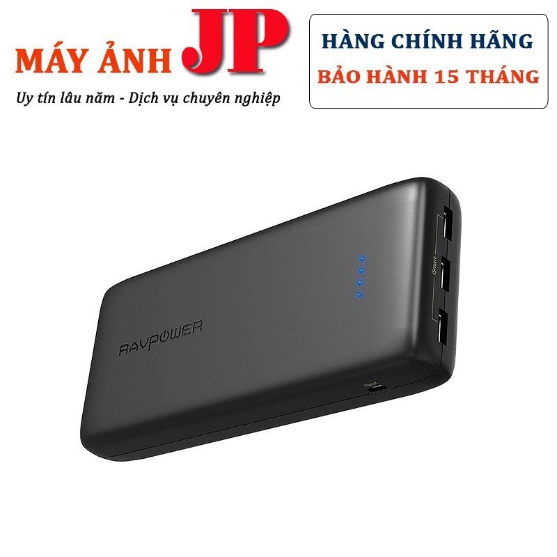 Pin Sạc Dự Phòng RAVPower Ace RP-PB064 32000mAh 3 Cổng USB - Hàng Chính Hãng
