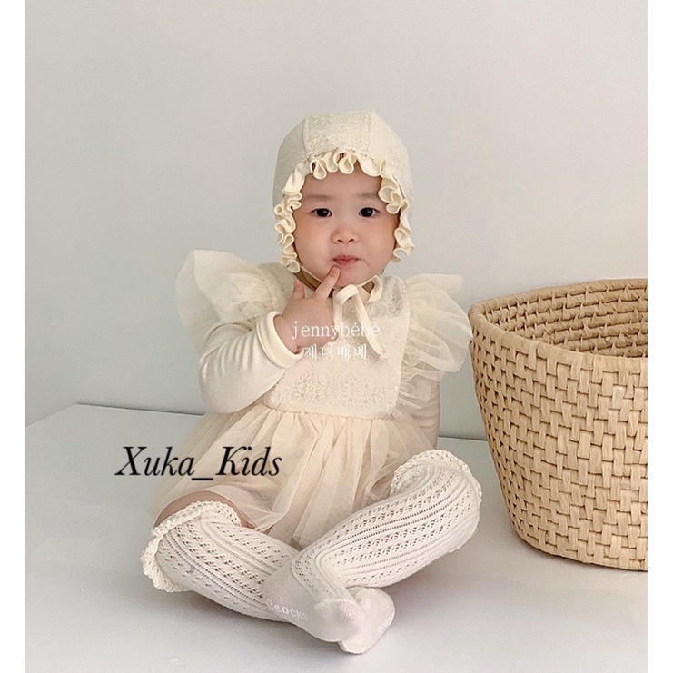 Váy Liền Body Chip Jennybebe Cao Cấp Kèm Mũ [Ảnh Thật) - Váy Công Chúa