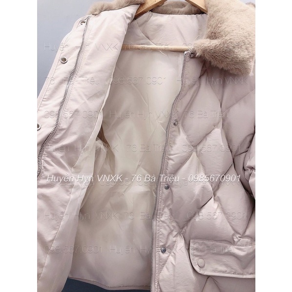 Áo phao trám cổ lông | BigBuy360 - bigbuy360.vn