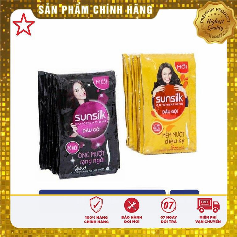 Combo 6 Dây Dầu Gội SUNSILK Dây 6g x 12 Gói