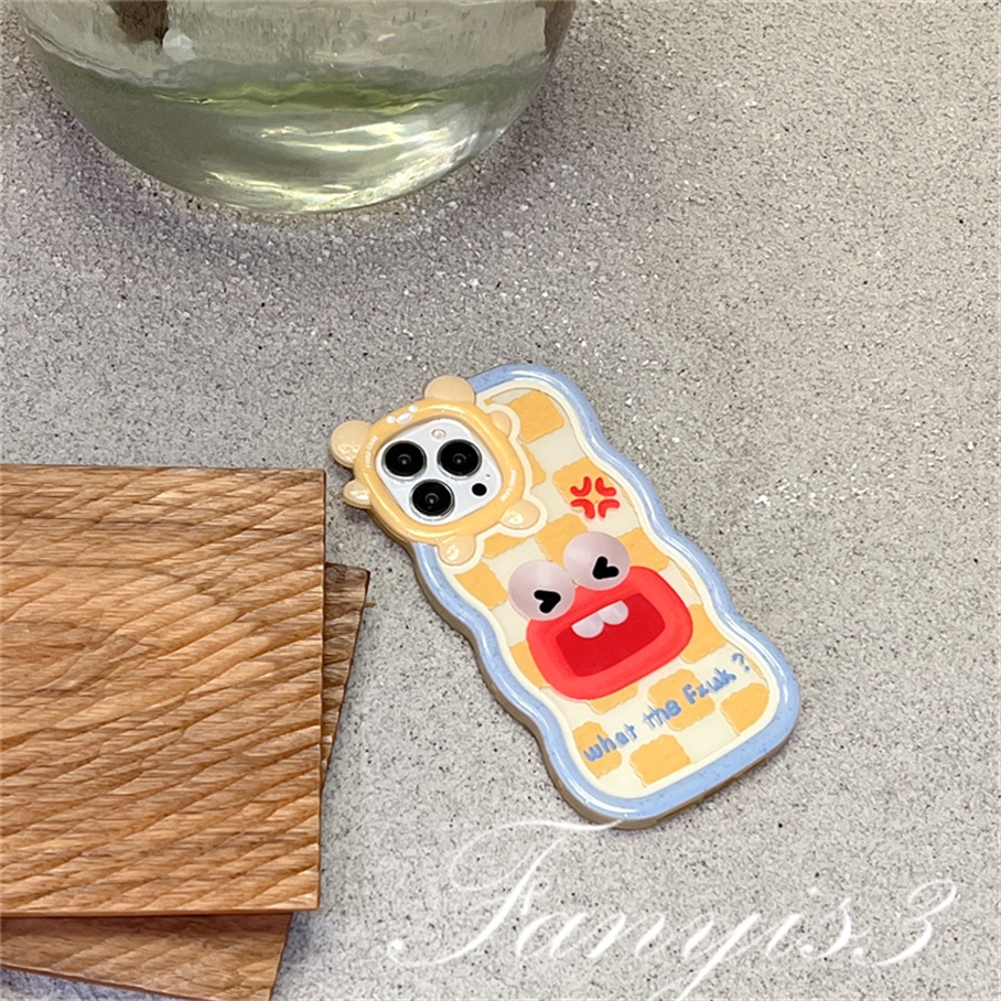 Ốp Điện Thoại TPU Mềm Họa Tiết Quái Vật Vui Nhộn Cho iPhone 14 13 12 11 Pro Max X XR Xs Max 8 7 6 6s Plus SE 2020
