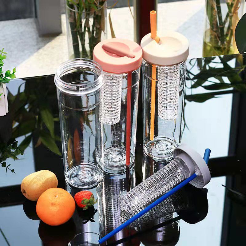 BÌNH NƯỚC TRONG SUỐT DUNG TÍCH 700ML KÈM ỐNG HÚT NHIỀU MÀU SẮC PHONG CÁCH HÀN QUỐC ĐÁNG YÊU CHO HỌC SINH,SINH VIÊN