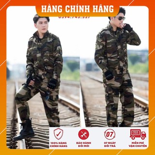 Bộ quần áo kaki túi hộp kiểu lính us army