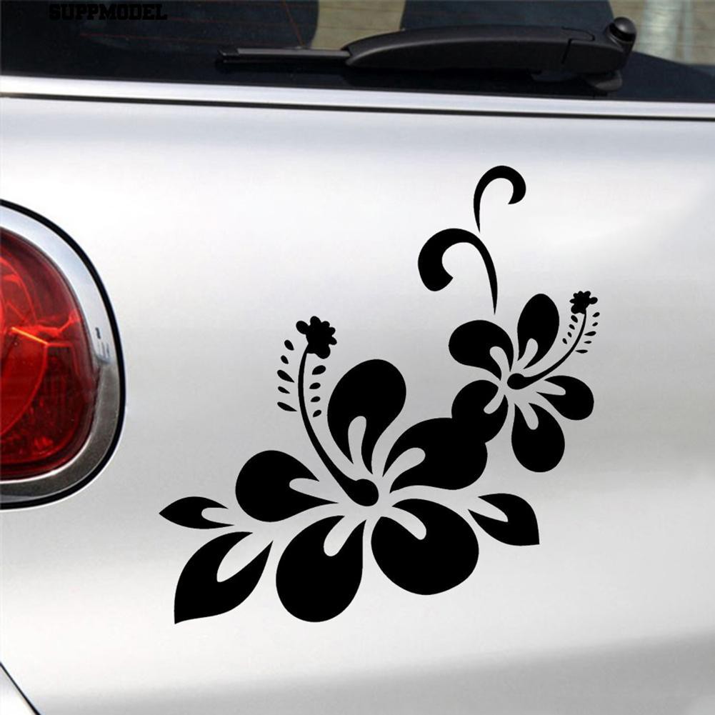 Decal dán trang trí hình hoa " thiên nhiên " cho xe hơi