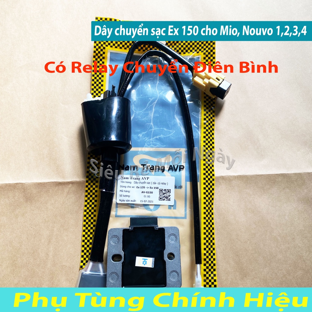 COMBO BỘ DÂY CHUYỂN SẠC EXCITER 150 CHO EXCITER 135, SIRIUS, MIO, NOUVO 1,2,3,4