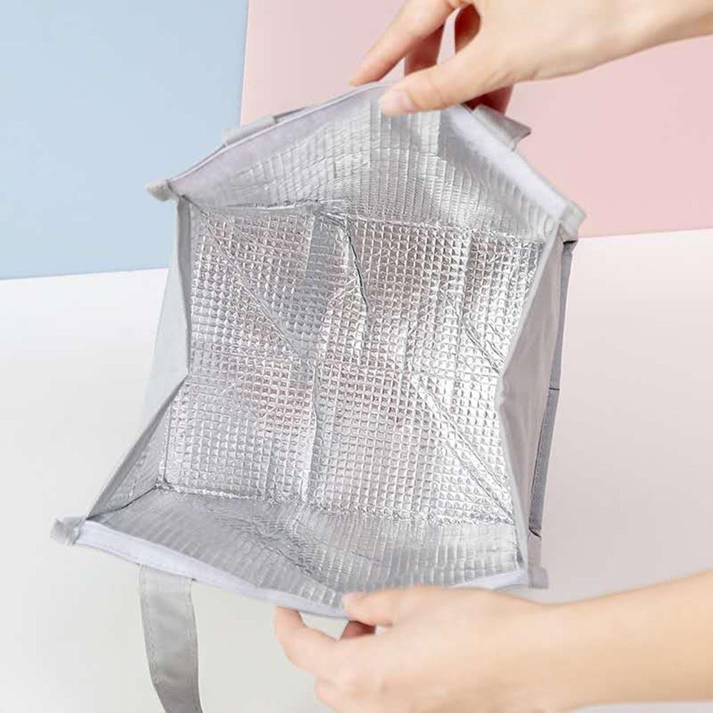 Túi Đựng Hộp Cơm Trưa Giữ Nhiệt Vải Oxford Màng Nhôm