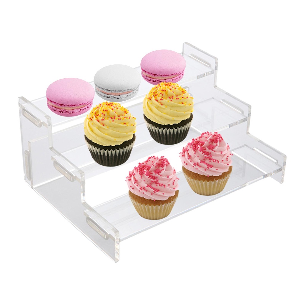 [lzdjhyke3] Giá Đỡ Bánh Kem 3 Tầng Trong Suốt Để Bàn Trang Trí Nhà / Tiệc Cưới / Cupcakes