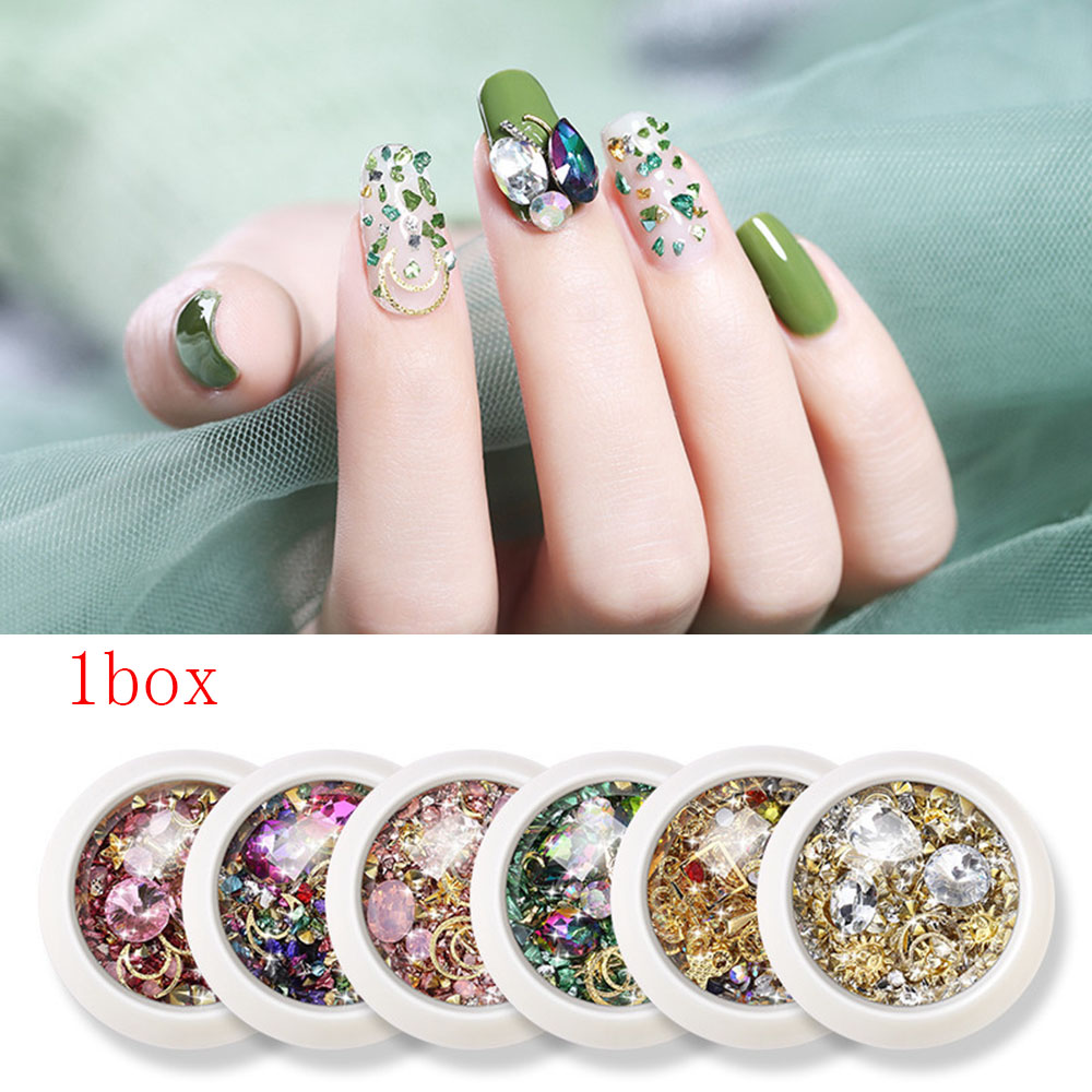 Thời Trang KAREN 3D|Phụ Kiện Trang Trí Móng Tay Nghệ Thuật Xinh Xắn|Mẫu Kim Cương Kim Loại Hỗn Hợp Nhiều Màu Sắc Hỗn Hợp Mới