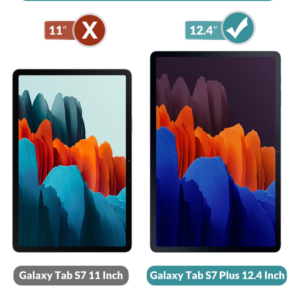 Ốp máy tính bảng siêu mỏng có nam châm cho Samsung Galaxy Tab S7 Plus 12.4 In Tablet(SM-T970/T975/T976)