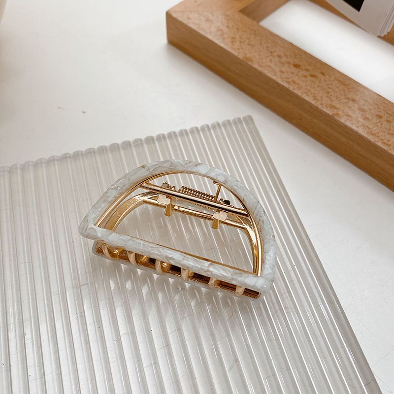 Kẹp Tóc Hình Bán Nguyệt Bằng Hợp Kim Tinh Tế Cao Cấp Phong Cách Hàn Quốc Cho Nữ