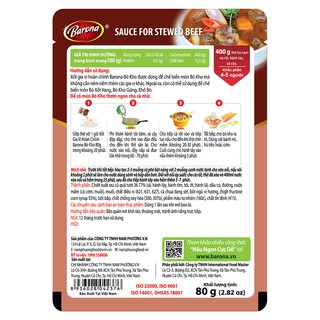 Gia Vị Barona Bò Kho 80g