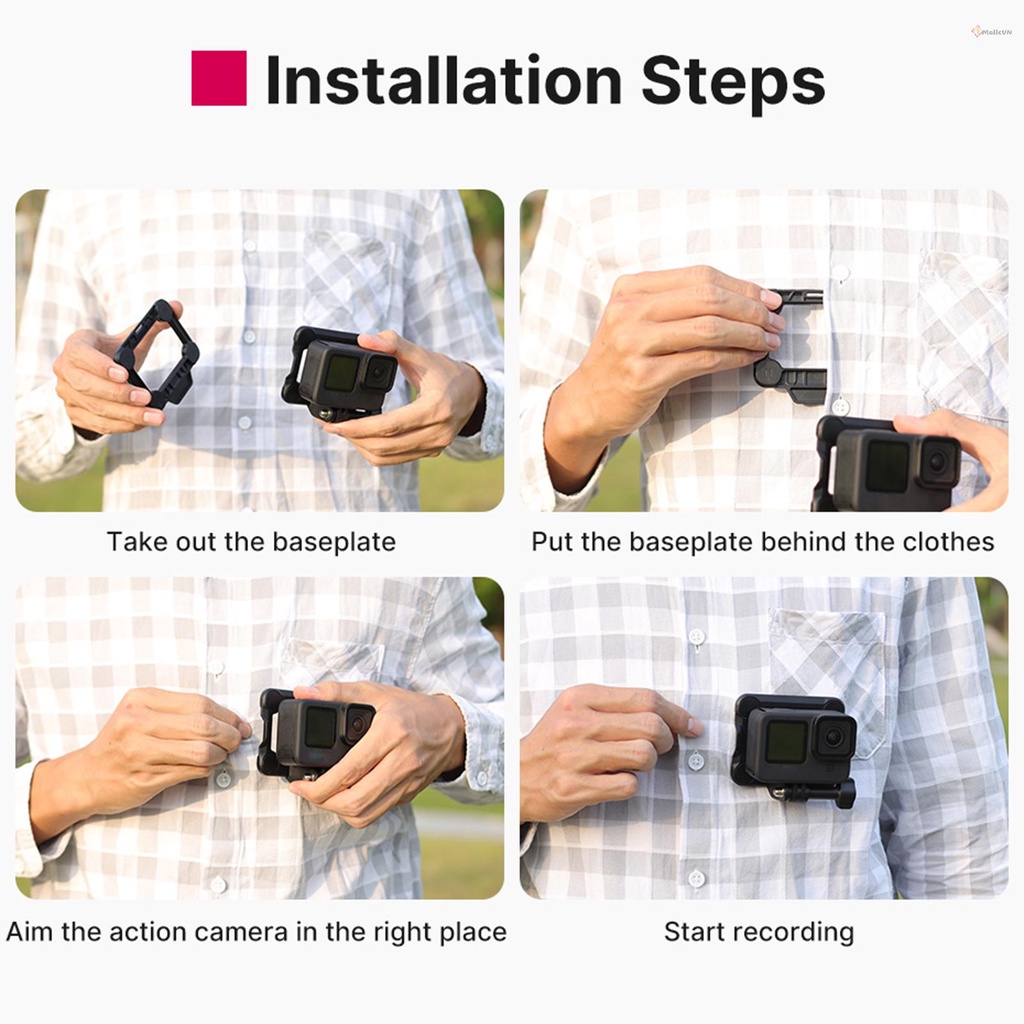 Giá đỡ từ tính Ulanzi GP-16 3 trong 1 cho camera thể thao 10/9/8