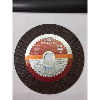 Đá cắt sắt NRT NHẬT dày Phi 180mm 180x2.0x22.2 mm