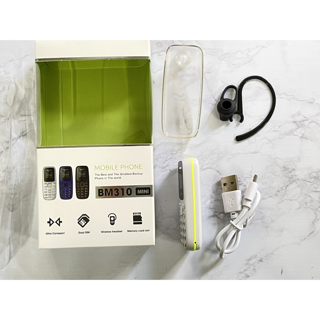 Điện Thoại Nhỏ Samsung BM310 Có Thay Đổi Giọng Nói Tặng Ốp Lưng Phụ Kiện Gắn Tai Nghe Bluetooth | BigBuy360 - bigbuy360.vn