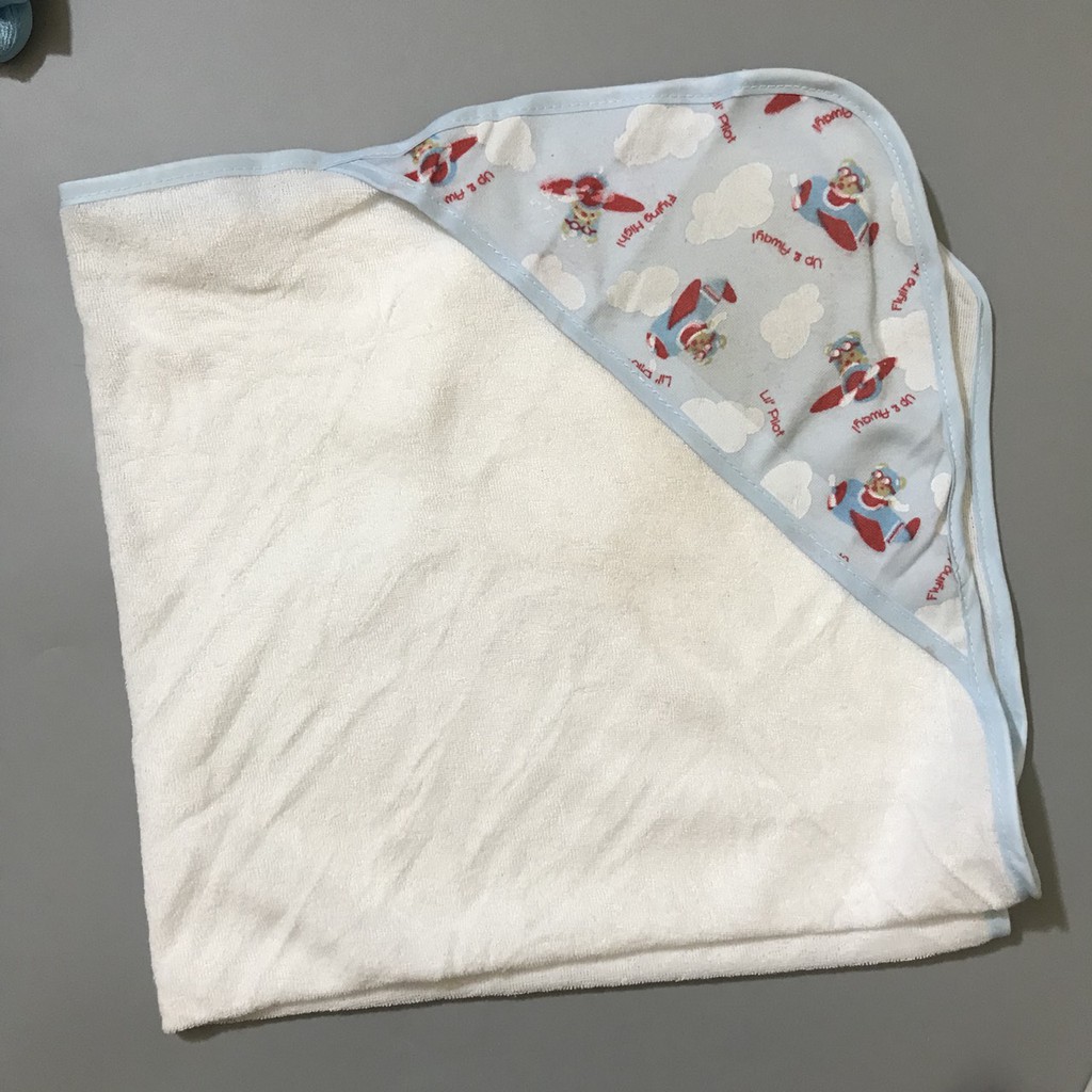 THANH LÝ (HÀNG KO ĐỔI TRẢ) Set 2 chăn ủ có mũ sơ sinh Snugly Baby 65*65cm