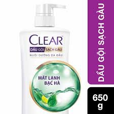 Clear dầu gội mát lạnh bạc hà 650g