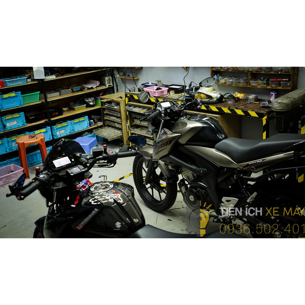 Cùm Ghi đông tích hợp đồng hồ dành cho Suzuki Bandit