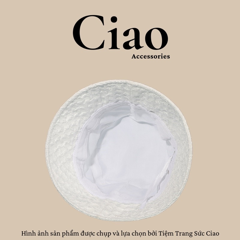 [HOT TREND] Nón tai bèo hoạ tiết ren phong cách hàn xinh xắn Ciao accessories