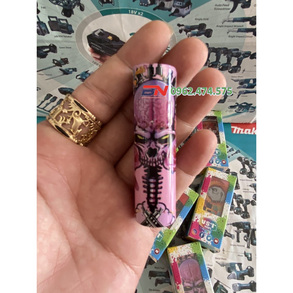 Gen bọc pin 18650, nhiều skin đa dạng. BN.